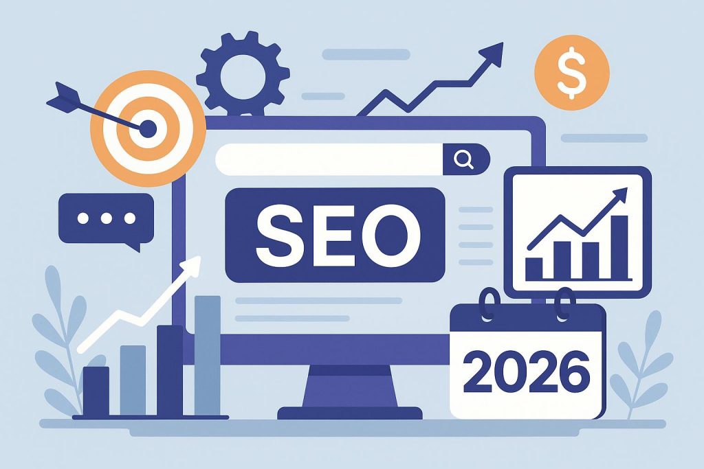 Digital marketing team analyzing SEO data charts and strategies for business growth
