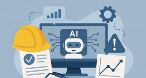 Artificial intelligence dashboard analyzing workplace safety data for better decision-making