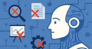 Agentic AI development concept with caution signs highlighting common evaluation mistakes