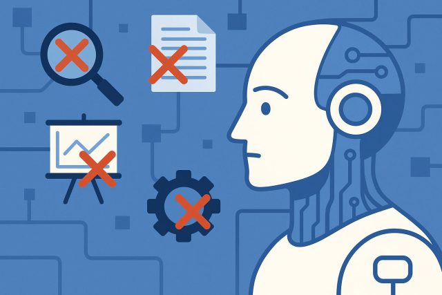 4 Mistakes to Avoid When Evaluating Agentic AI Development Services Agentic AI development concept with caution signs highlighting common evaluation mistakes
