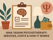 Nina Yashin psychotherapy services overview, including costs and therapy process steps