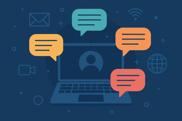 Embracing the Power of Virtual Communication Digital devices connected via video call symbolizing effective virtual communication