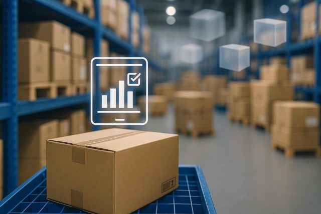 Real-Time Inventory Tracking: How to Eliminate the 'Ghost Stock' Problem in High-Volume Manufacturing Warehouse shelves with barcode scanners and software dashboard for real-time inventory tracking