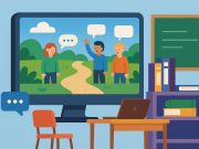 Virtual avatars collaborating in an online game environment fostering social learning and interaction