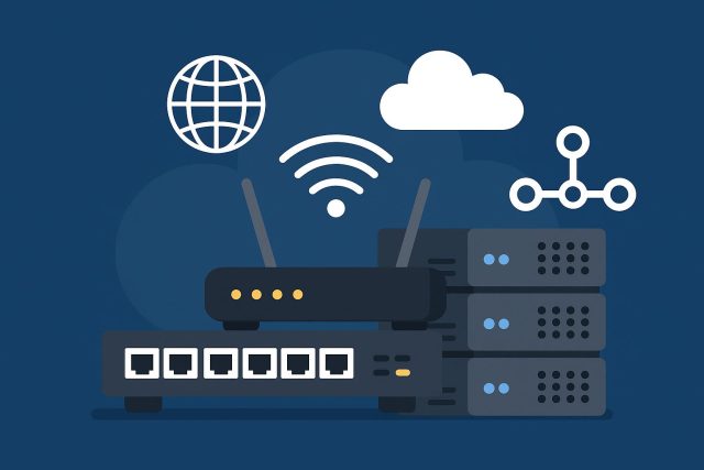 Cisco CCNA certification exam study materials and network equipment for IT professionals