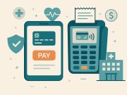Mobile payment app being used in a hospital setting for patient billing and healthcare services