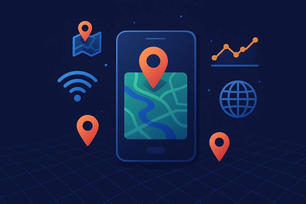 Dynamic map interface displaying real-time geospatial data for enhanced user engagement
