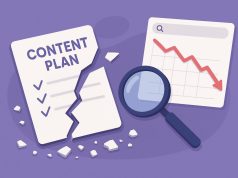 Content plan diagram highlighting pitfalls of ignoring actual search demand in strategy