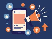 Social media strategy illustration highlighting smart post amplification for content creators