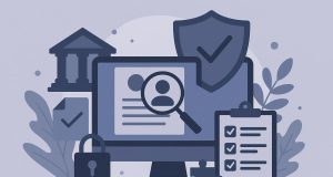 KYC compliance dashboard displaying verification process and security measures for compliance teams