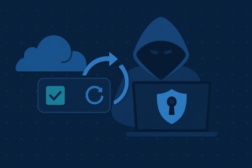 Cloudflare Turnstile bypass concept with cybersecurity shield and stealth technology elements