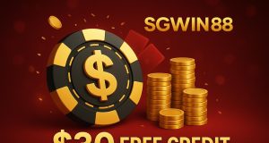 SGWIN88 $30 free credit offer promotion with claim instructions for new users