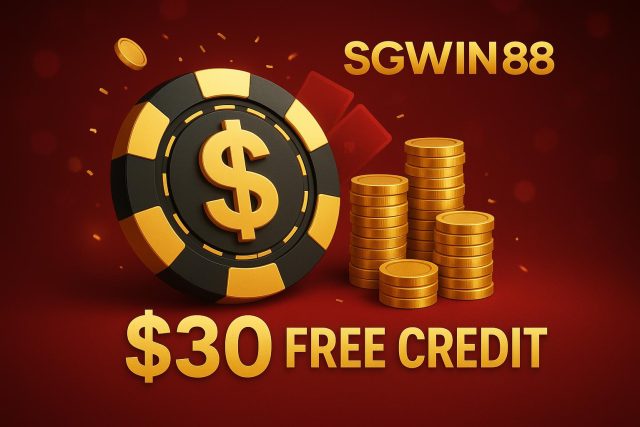 SGWIN88 $30 free credit offer promotion with claim instructions for new users