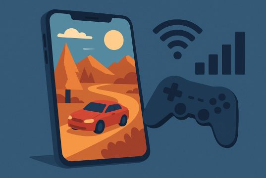 Smartphone displaying popular online games, highlighting mobile gaming's growing influence