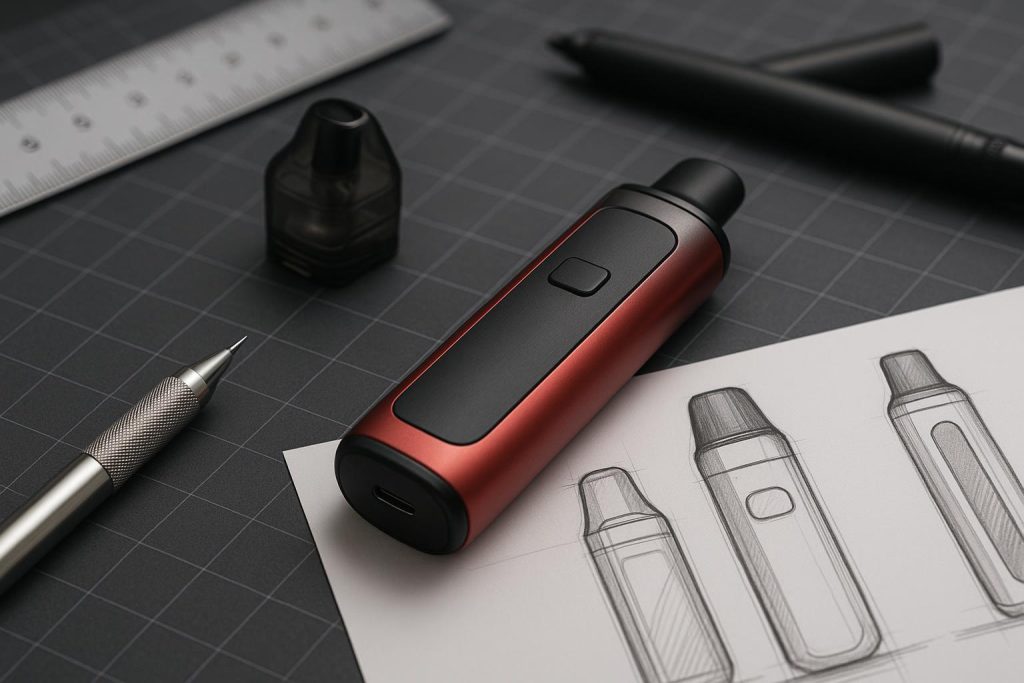Sleek modern vape devices showcasing advanced product design and user-friendly features