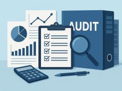 Organized business documents and audit checklist on a desk for compliance readiness