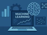 Machine learning company team collaborating on innovative development projects with technology tools