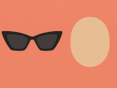 Angular sunglasses enhancing facial features on a round face for optimal style and balance
