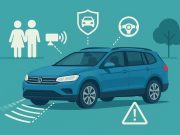 Advanced car safety features ensuring family protection on the road