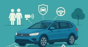 Advanced car safety features ensuring family protection on the road