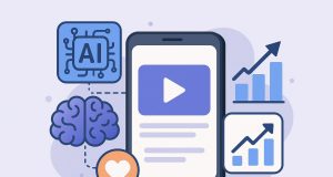 AI-powered video interface enhancing engagement and boosting user retention in mobile applications