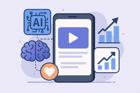 AI-powered video interface enhancing engagement and boosting user retention in mobile applications