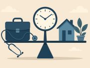 How Healthcare Professionals Can Find Better Work-Life Balance Stethoscope and calendar symbolizing work-life balance for healthcare professionals