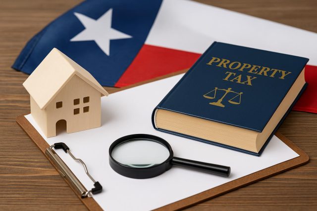 Texas property assessor reviewing documents for homeowner rights and regulation compliance