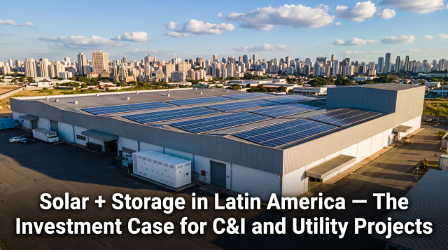 Solar-Plus-Storage in Latin America: Economics, Regulations, and Solution Providers for C&I and Utility-Scale Projects Image 1 Image 1 of Solar-Plus-Storage in Latin America: Economics, Regulations, and Solution Providers for C&I and Utility-Scale Projects