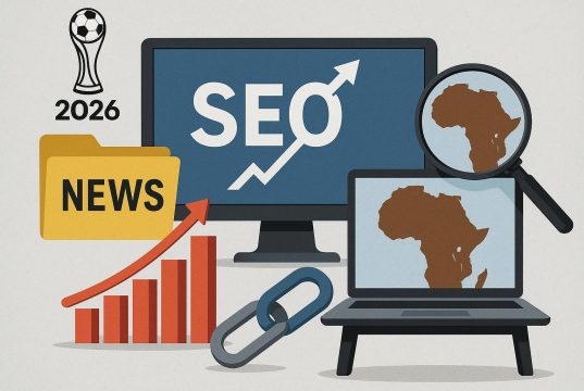 African news websites digital network illustrating World Cup SEO strategies for domain authority