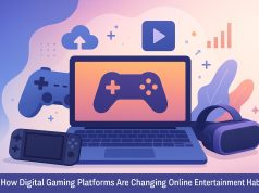 Colorful digital gaming interface illustrating evolving online entertainment experiences