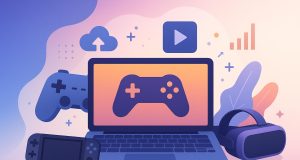 Colorful digital gaming interface illustrating evolving online entertainment experiences
