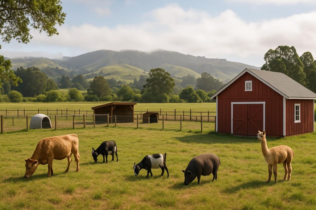 Sanctuary construction progress in Half Moon Bay supporting Bay Area animal welfare efforts
