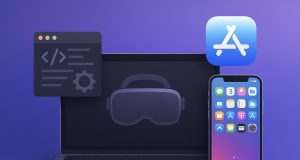 Developer testing app compatibility on Apple’s newest virtual device platform for iOS applications