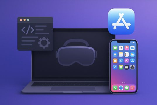 Developer testing app compatibility on Apple’s newest virtual device platform for iOS applications