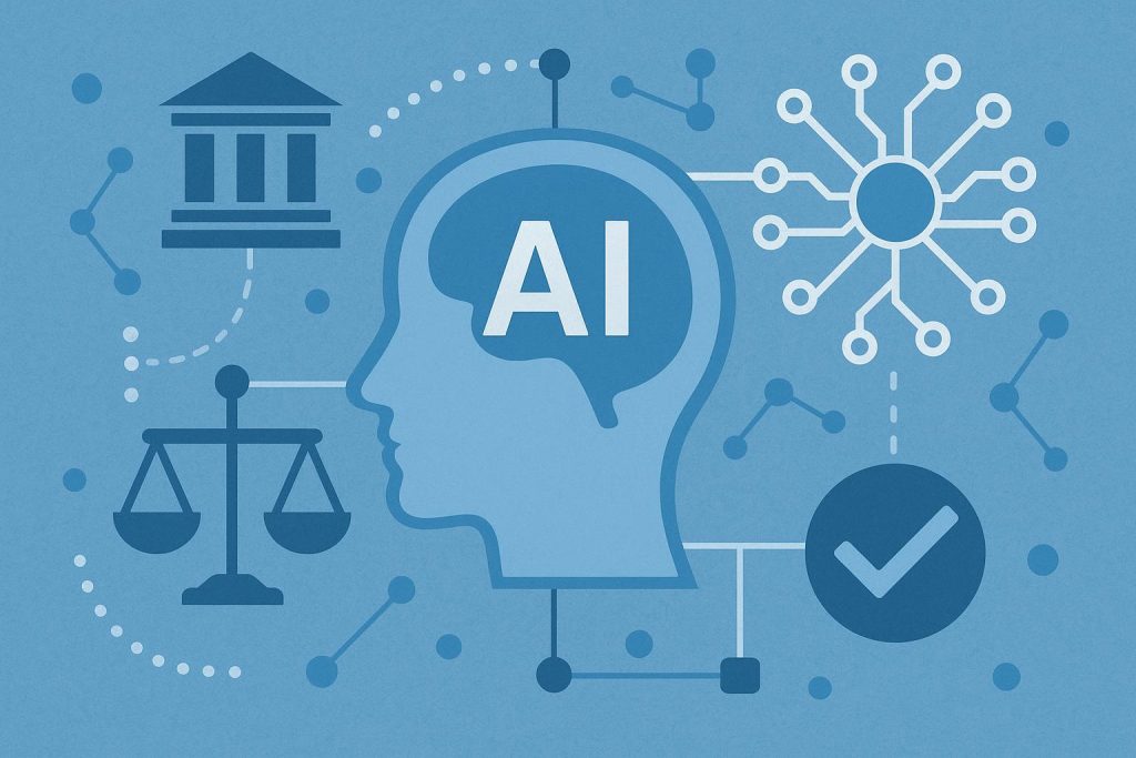Artificial intelligence technology concept illustrating ASCO's responsible AI use guidelines