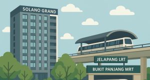 Solano Grand residential complex near Jelapang LRT and Bukit Panjang MRT stations in Bukit Panjang