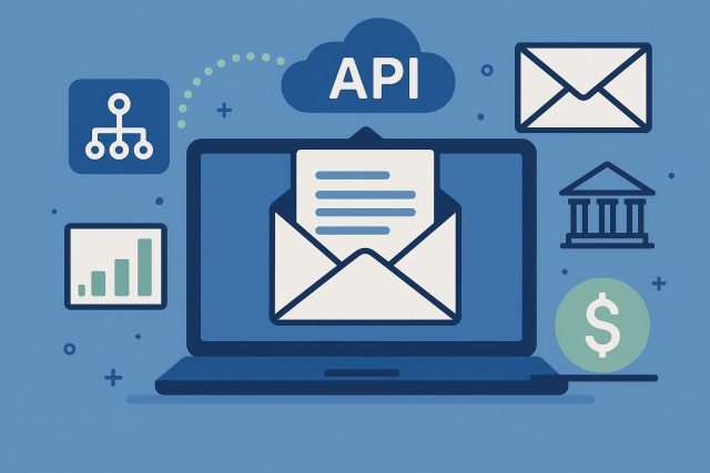 Best Direct Mail API Platforms for Financial Services Companies in 2026 Direct mail API integration concept for financial services, digital marketing, and automation tools