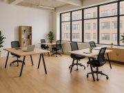 Karen Condi: What Actually Turns an Empty Office Into a Coworking Space Modern coworking space setup with open desks, contemporary furniture, and collaborative work areas