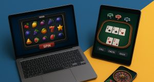 Multiple devices showcasing seamless iGaming UX design for improved cross-platform user experience