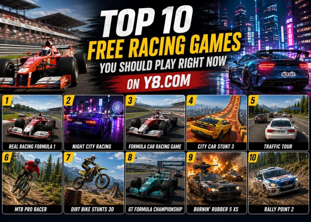 Image 1 of Top 10 Free Racing Games You Should Play Right Now on Y8.com