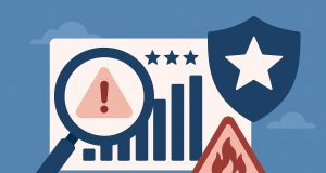 Brand monitoring dashboard with real-time risk alerts and analytics to detect reputation threats