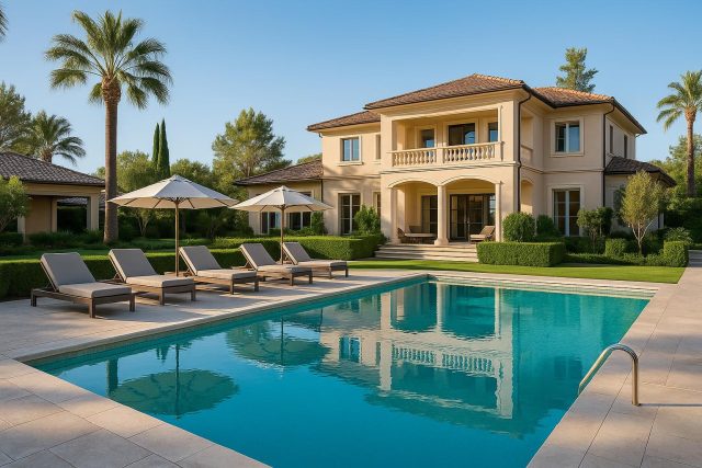 8 Best Luxury Residential Rehab Centers in the US for 2026 Elegant luxury rehab center exterior with manicured gardens, representing top US residential facilities