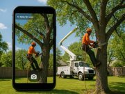 How a Ten-Minute Photo Update Changed the Tree Care Visit Arborist updating tree care records with a smartphone during a routine maintenance visit