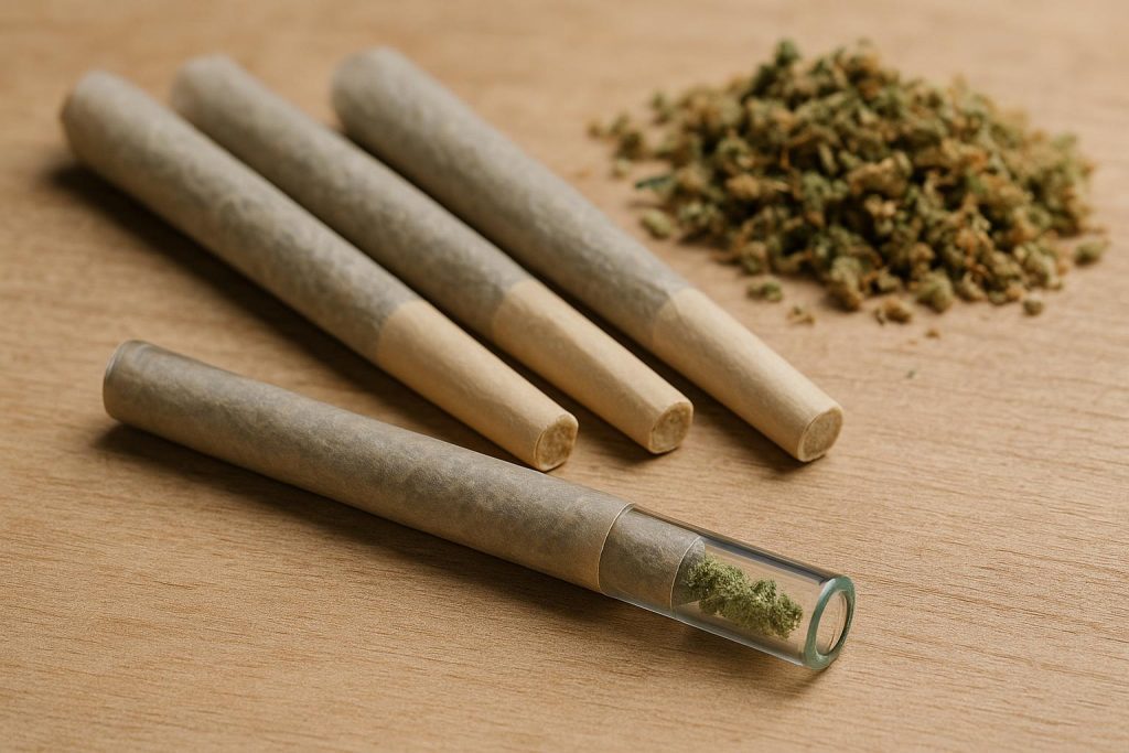 Glass filter tips and paper filters displayed side by side highlighting sustainable choice