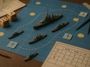 Naval ships and fleet formations representing strategy in historical naval wargames