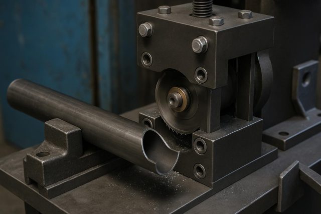 Getting Tube and Pipe Notches Right: Why Rigidity and Setup Matter More Than Anything Tube and pipe notching setup showing precise alignment for optimal rigidity in metal fabrication
