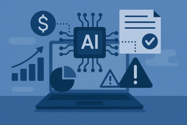 AI algorithms analyzing loan documents for underwriting efficiency and risk assessment in lending