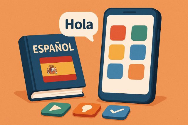 Best Apps to Learn Spanish in 2026: A Complete Guide for Beginners Mobile apps for learning Spanish showcased on smartphone and tablet with Spanish language icons