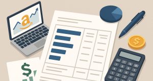 Amazon seller dashboard showing weekly sales analytics and performance metrics template